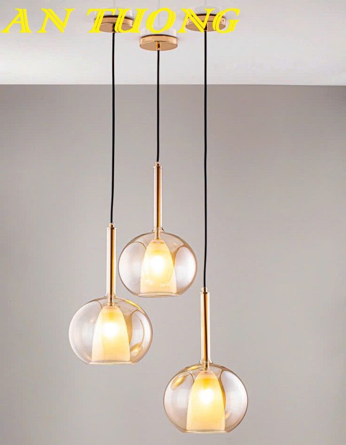 Đèn thả bàn ăn 3 bóng đẹp decor trang trí phòng bếp ăn hiện đại 0205