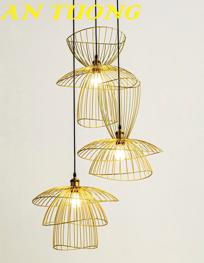 Đèn thả bàn ăn 3 bóng đẹp decor trang trí phòng bếp ăn hiện đại 0208