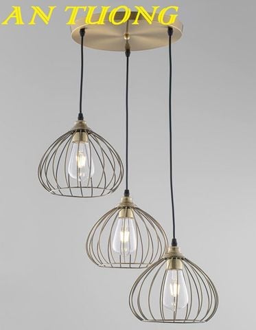 Đèn thả bàn ăn 3 bóng đẹp trang trí bàn ăn phòng bếp hiện đại