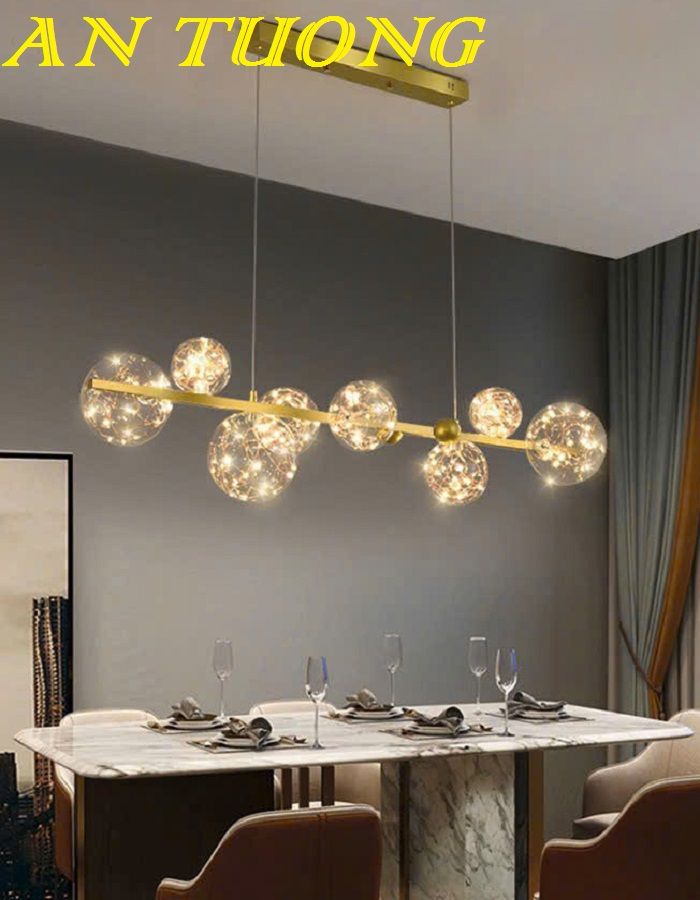 Đèn thả bàn ăn đẹp decor trang trí phòng bếp ăn hiện đại 0239