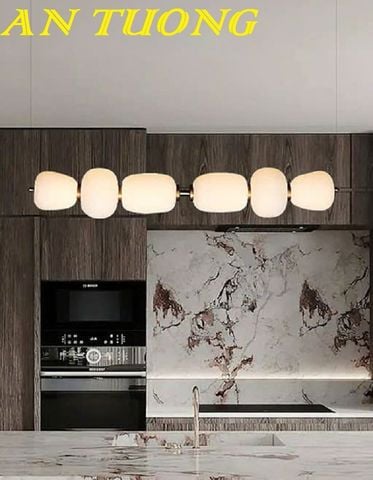  Đèn thả bàn ăn đẹp kiểu thả ngang treo trần trang trí phòng bếp 0238 