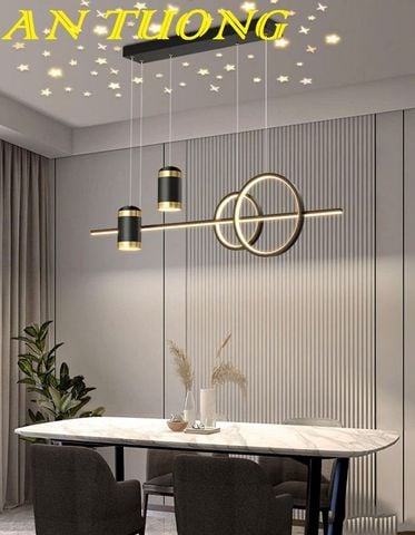  Đèn thả bàn ăn đẹp kiểu thả ngang treo trần trang trí phòng bếp 0241 
