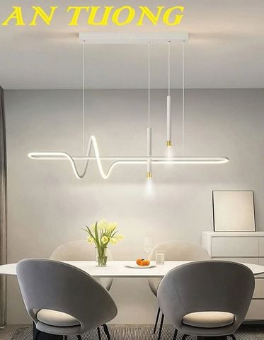  Đèn thả bàn ăn đẹp kiểu thả ngang treo trần trang trí phòng bếp 0243 