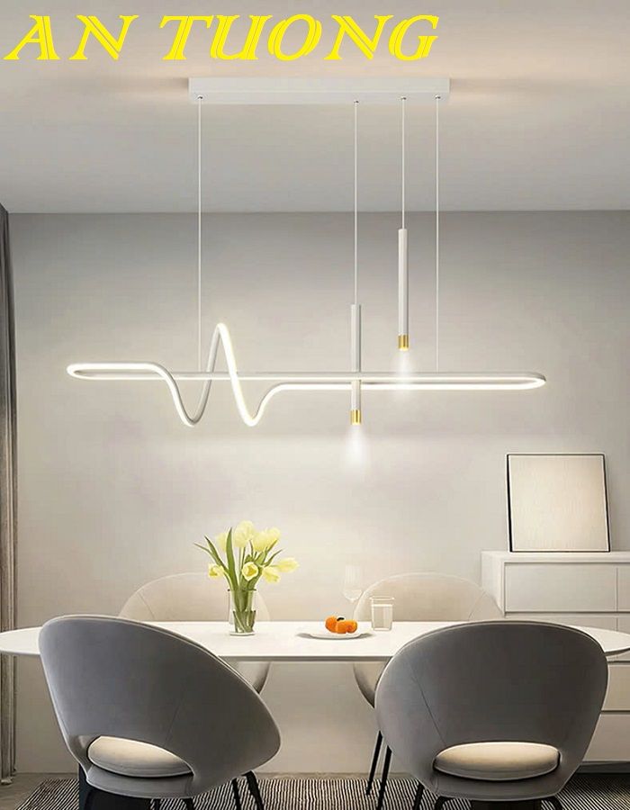 Đèn thả bàn ăn đẹp kiểu thả ngang treo trần trang trí phòng bếp 0243