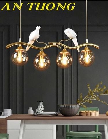  Đèn thả bàn ăn đẹp kiểu thả ngang treo trần trang trí phòng bếp 0247 