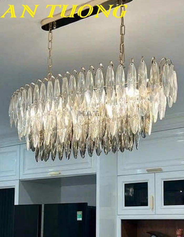Đèn thả bàn ăn pha lê trang trí phòng bếp đẹp 023