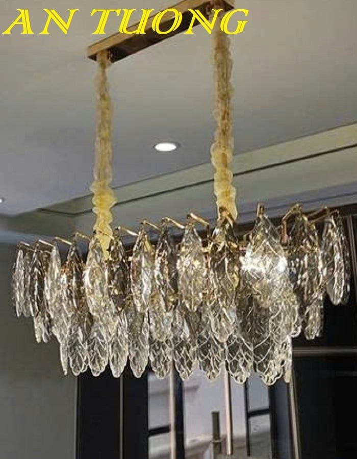Đèn thả bàn ăn pha lê trang trí phòng bếp đẹp 027