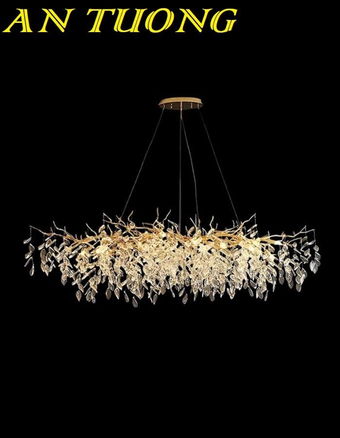 Đèn thả bàn ăn pha lê trang trí phòng bếp đẹp 037