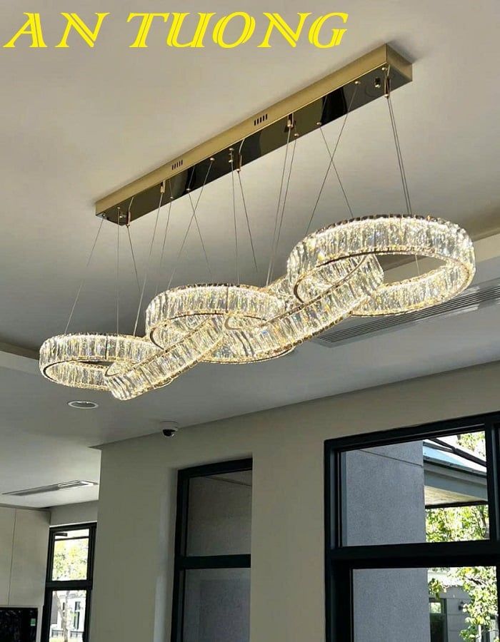 Đèn thả bàn ăn pha lê trang trí phòng bếp đẹp 059
