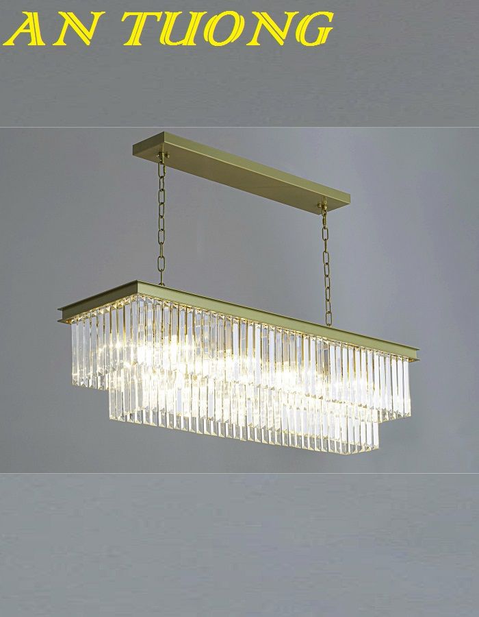Đèn thả bàn ăn pha lê decor trang trí phòng bếp ăn hiện đại 001