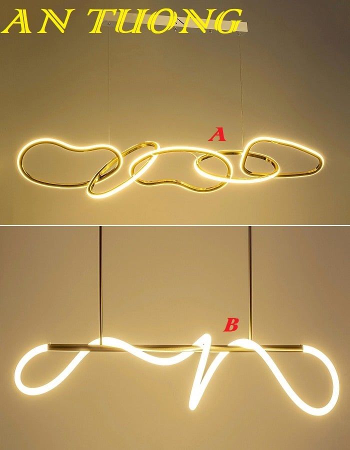 Đèn thả bàn ăn đẹp treo trần trang trí bàn ăn phòng bếp 025