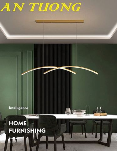 Đèn thả bàn ăn đẹp, đơn giản treo trần trang trí bàn ăn phòng bếp