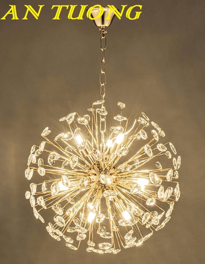 Đèn thả bàn ăn tròn decor trang trí phòng bếp, phòng ăn đẹp, hiện đại 0140