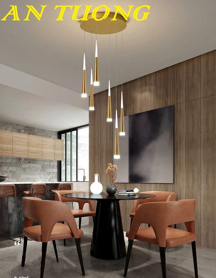 Đèn thả bàn ăn tròn đẹp decor trang trí phòng bếp ăn hiện đại 0201
