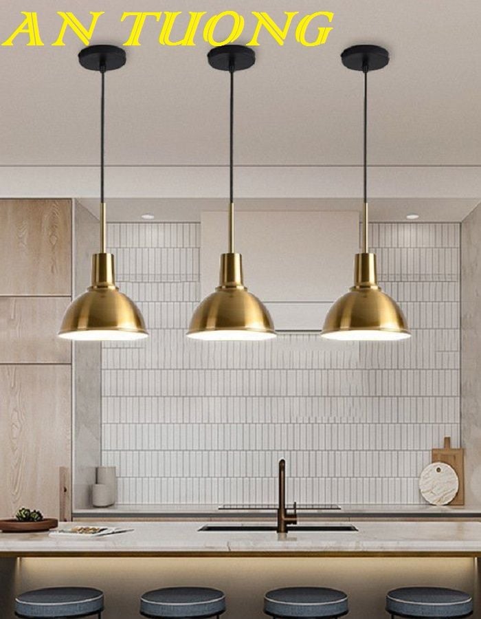 Đèn thả bàn đảo bếp decor trang trí phòng bếp, phòng ăn đẹp, hiện đại 0142
