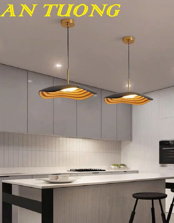 Đèn thả bàn đảo bếp decor trang trí phòng bếp, phòng ăn đẹp, hiện đại 0144