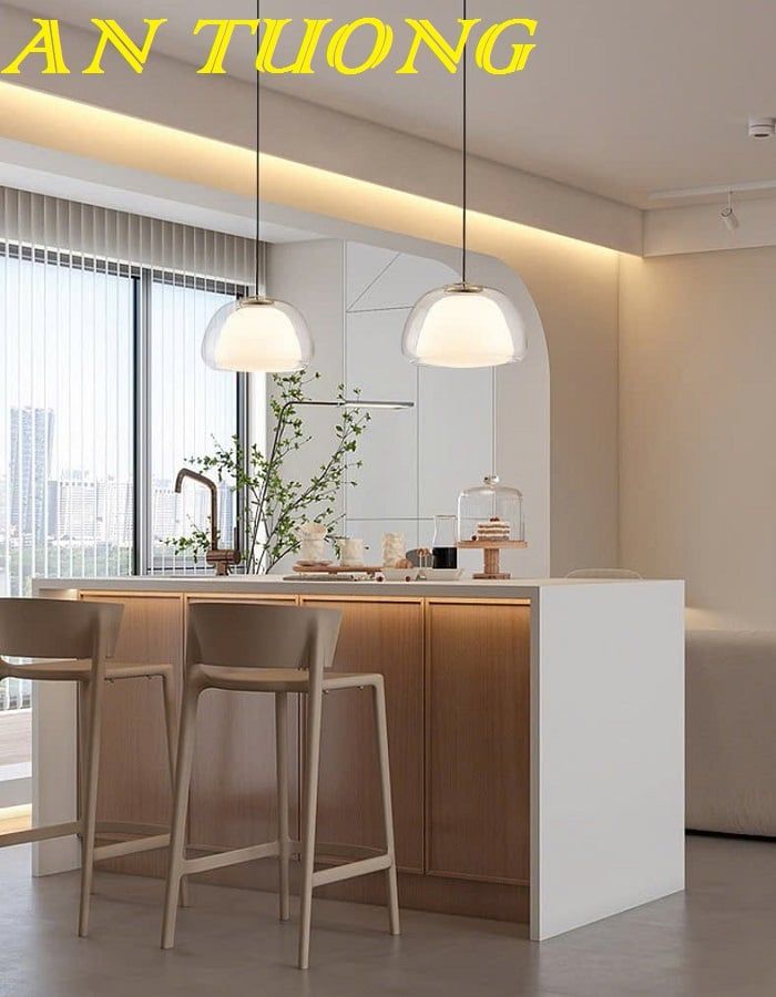Đèn thả bàn đảo bếp đẹp decor trang trí phòng bếp hiện đại 0280