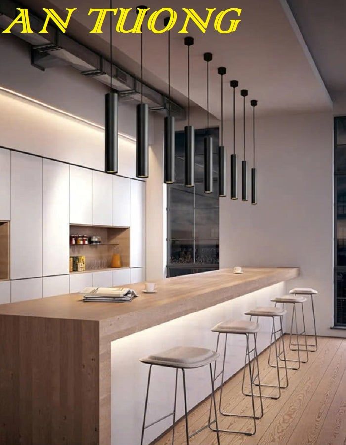 Đèn thả bàn đảo bếp đẹp decor trang trí phòng bếp hiện đại 0284
