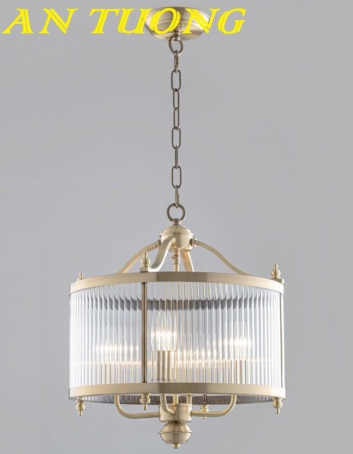 Đèn thả mái vòm ban công cổ điển bằng đồng cao cấp sang trọng 043