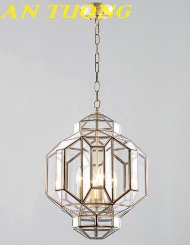 Đèn thả mái vòm ban công cổ điển bằng đồng cao cấp sang trọng