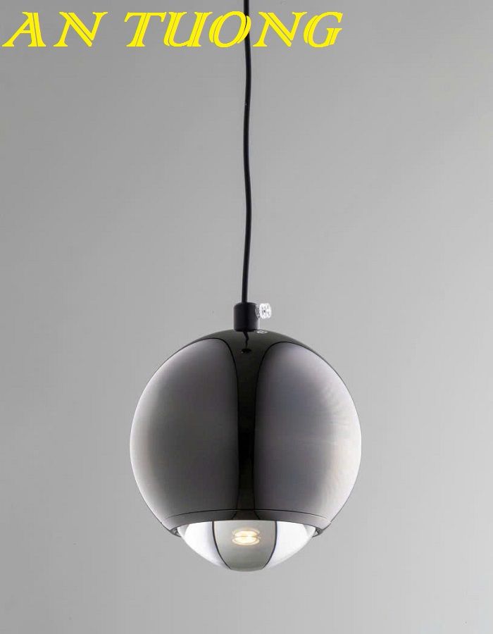 Đèn thả quầy bar đơn giản hiện đại hình trái táo màu đen 0131