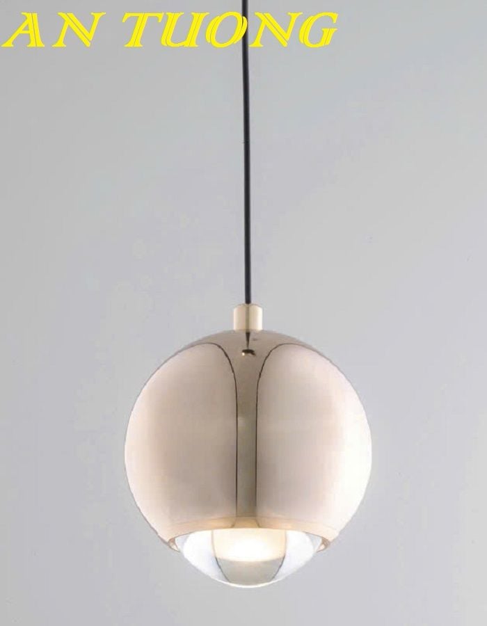 Đèn thả quầy bar đơn giản hiện đại hình trái táo màu đen 0132