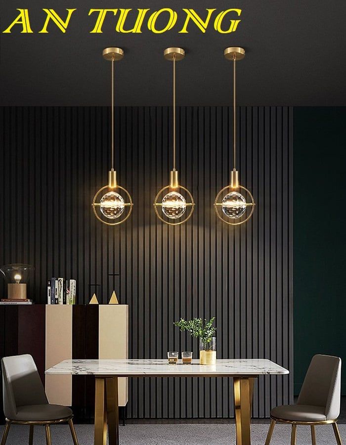 Đèn thả quầy bar đẹp treo trần trang trí quầy bar phòng bếp 041