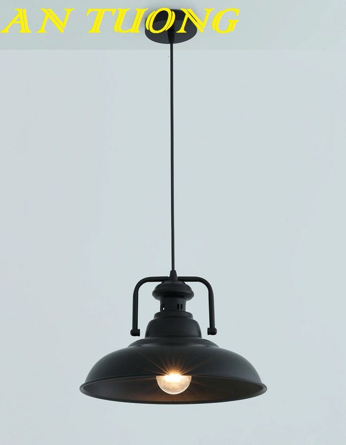 Đèn thả quầy bar đẹp chao màu đen trang trí decor 020