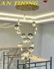 Đèn thả thông tầng trang trí phòng khách đẹp 018