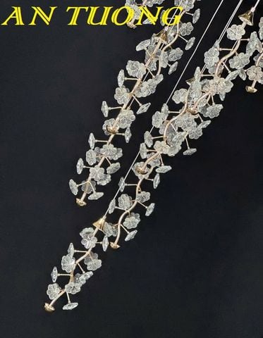  Đèn thả thông tầng nghệ thuật trang trí phòng khách đẹp 031 