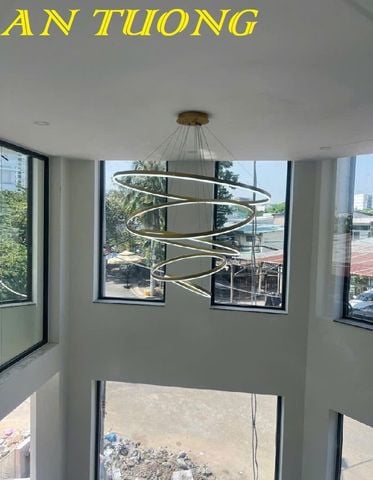  Đèn thả thông tầng LED hiện đại trang trí phòng khách đẹp 025 