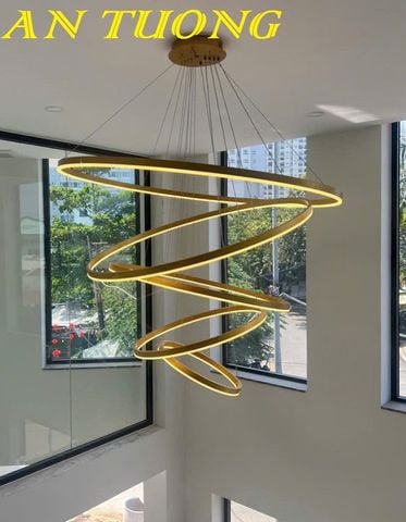  Đèn thả thông tầng LED hiện đại trang trí phòng khách đẹp 025 