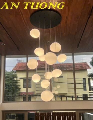  Đèn thả thông tầng trang trí phòng khách đẹp 024 