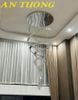 Đèn thả thông tầng nghệ thuật trang trí phòng khách đẹp 023