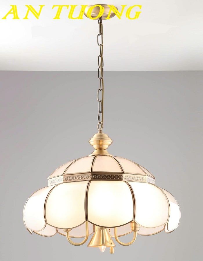 Đèn thả trần cổ điển bằng đồng cao cấp trang trí 006
