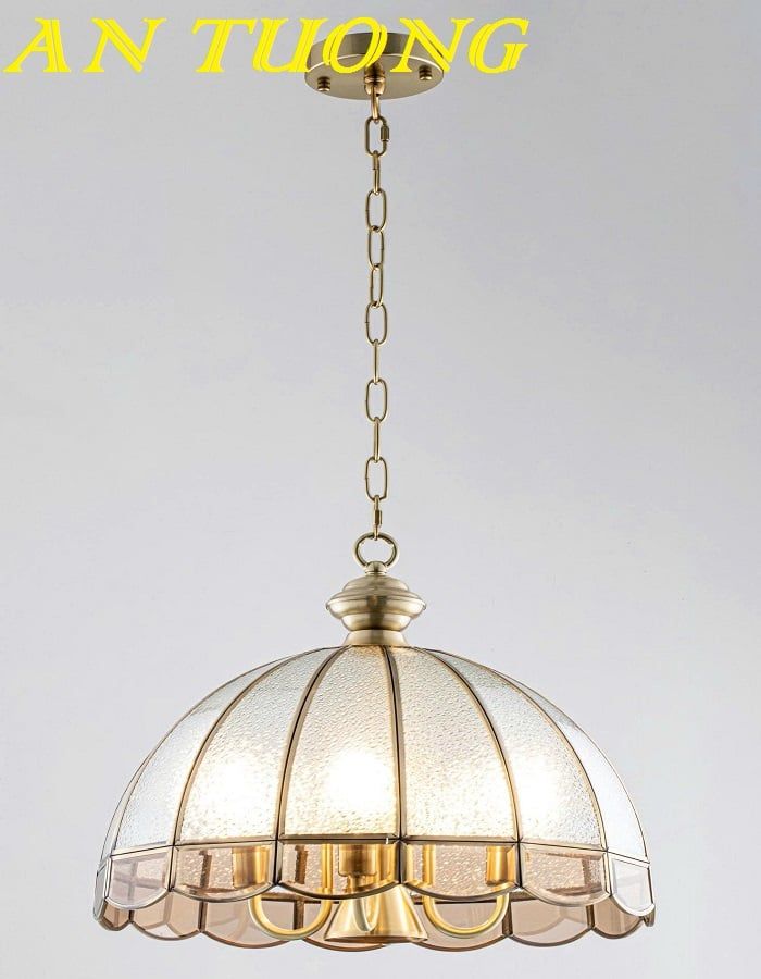 Đèn thả trần cổ điển bằng đồng cao cấp trang trí 009