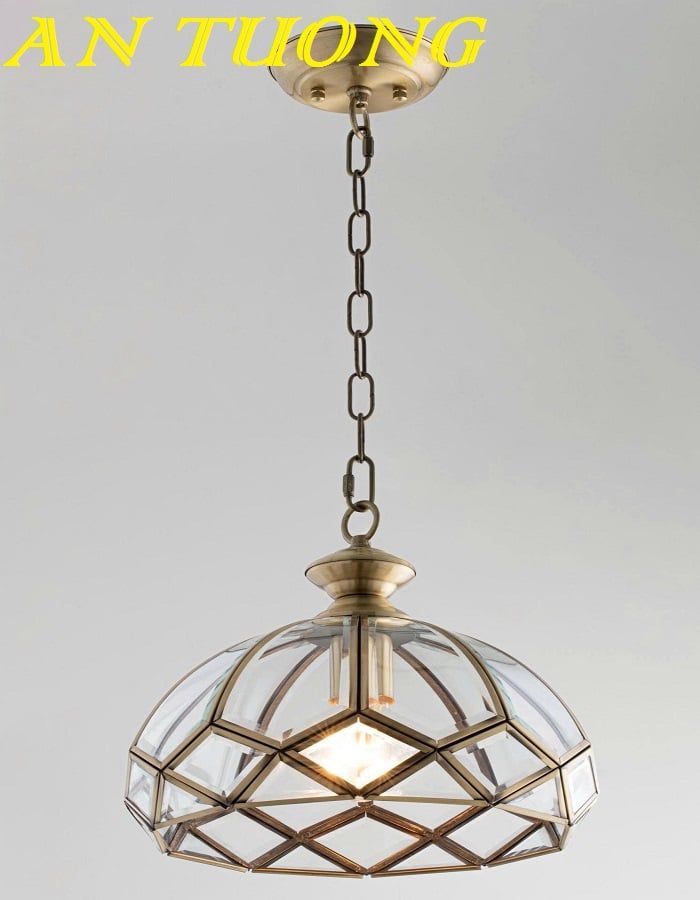 Đèn thả trần cổ điển bằng đồng cao cấp trang trí 010