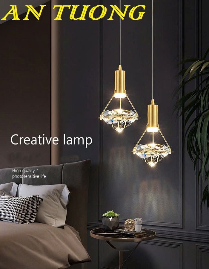 Đèn thả trần đầu giường decor trang trí phòng ngủ đẹp 0279