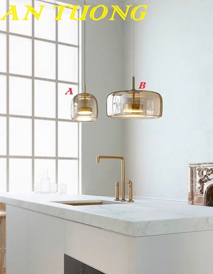 Đèn thả trần hiện đại decor trang trí bàn ăn - bàn đảo bếp sang trọng 0293