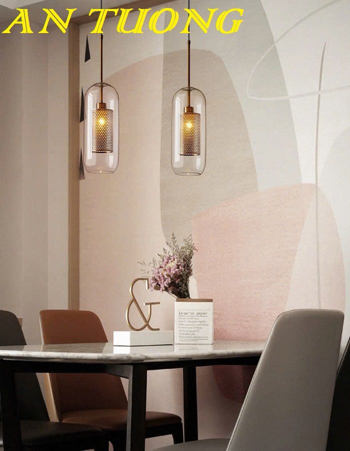 Đèn thả trần hiện đại decor trang trí bàn ăn - bàn đảo bếp sang trọng 0294