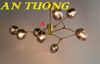 Đèn thả trần hiện đại trang trí phòng khách ghế sofa đẹp sang trọng 0304