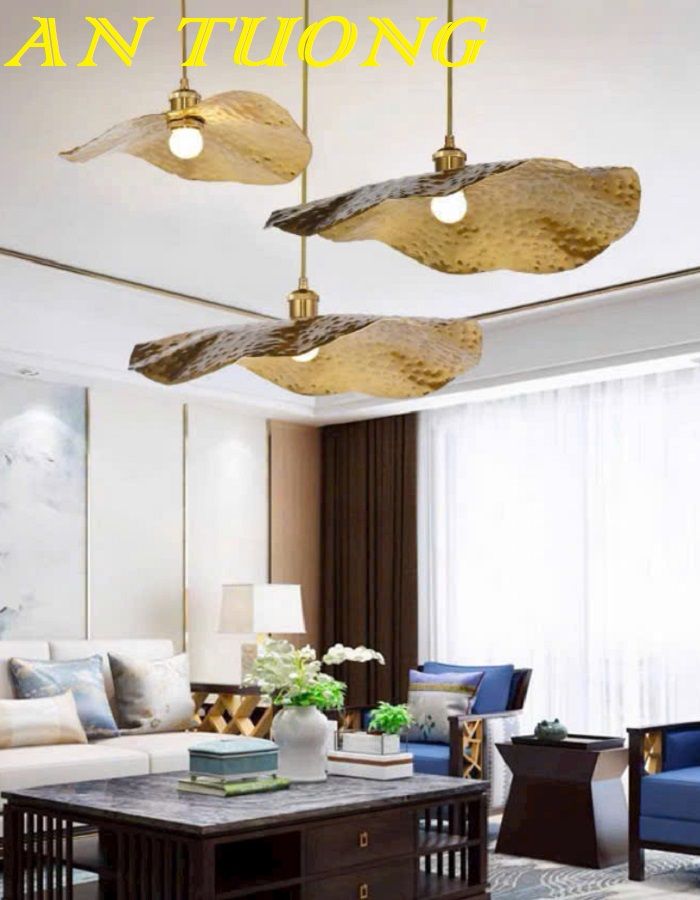 Đèn thả trần lá sen decor trang trí nội thất đẹp 0308