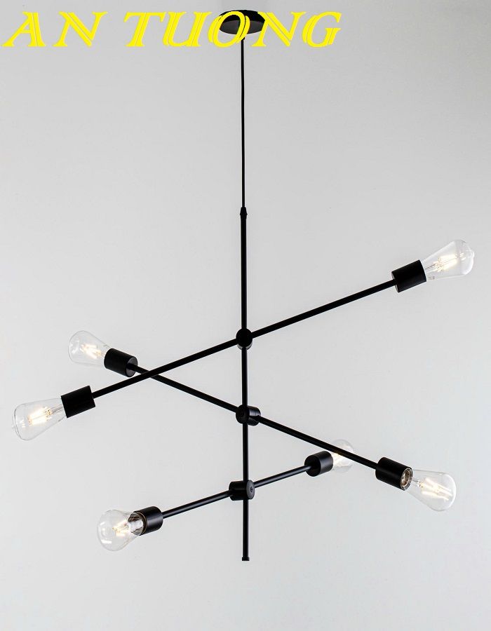 Đèn thả trần phòng khách đẹp hiện đại, đơn giản 0108