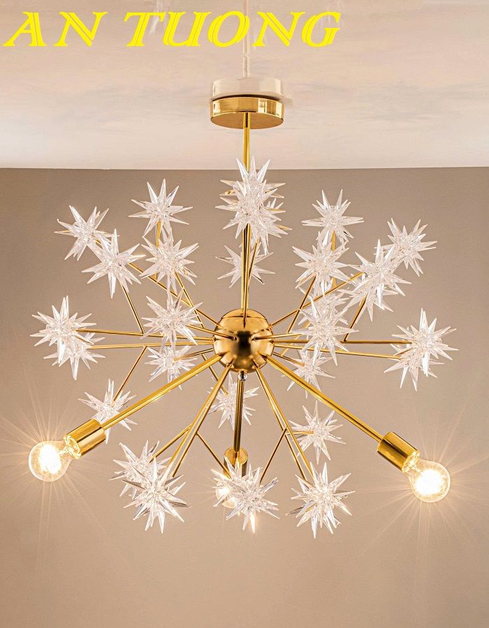 Đèn thả trần trang trí phòng khách đẹp, hiện đại 015