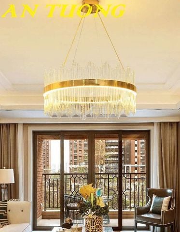 Đèn thả trần trang trí phòng khách đẹp, hiện đại