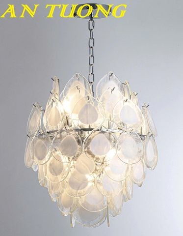 Đèn thả trần phòng khách tối giản wabi sabi