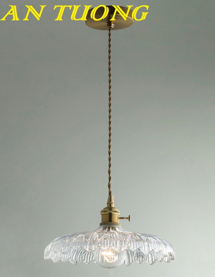 Đèn thả trần thủy tinh decor trang trí đẹp, hiện đại 0104