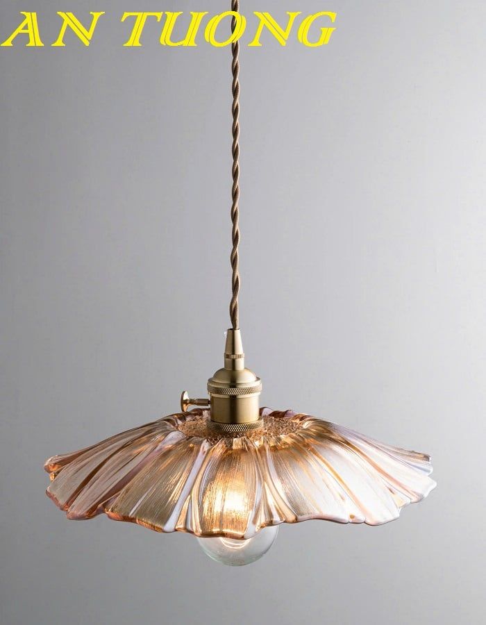 Đèn thả trần thủy tinh decor trang trí đẹp, hiện đại 0107