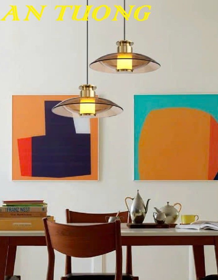 Đèn thả trần thủy tinh decor trang trí đẹp, hiện đại 0132