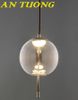 Đèn thả trần thủy tinh trang trí bàn ăn, quầy bar bàn đảo bếp đẹp 015